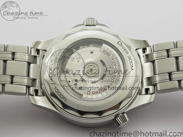 0401 Seamaster Diver 300M ORF 1:1 Best Edition Blue Ceramic Gray Dial on SS Bracelet A HighQuality 7867